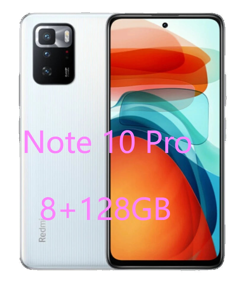 Redmi Note 10 Pro 5G Dimensity 1100 120Hz Refresh Rate 67W Charging 6.6" FHD+ Display Xiaomi Mobile Phones Smartphone