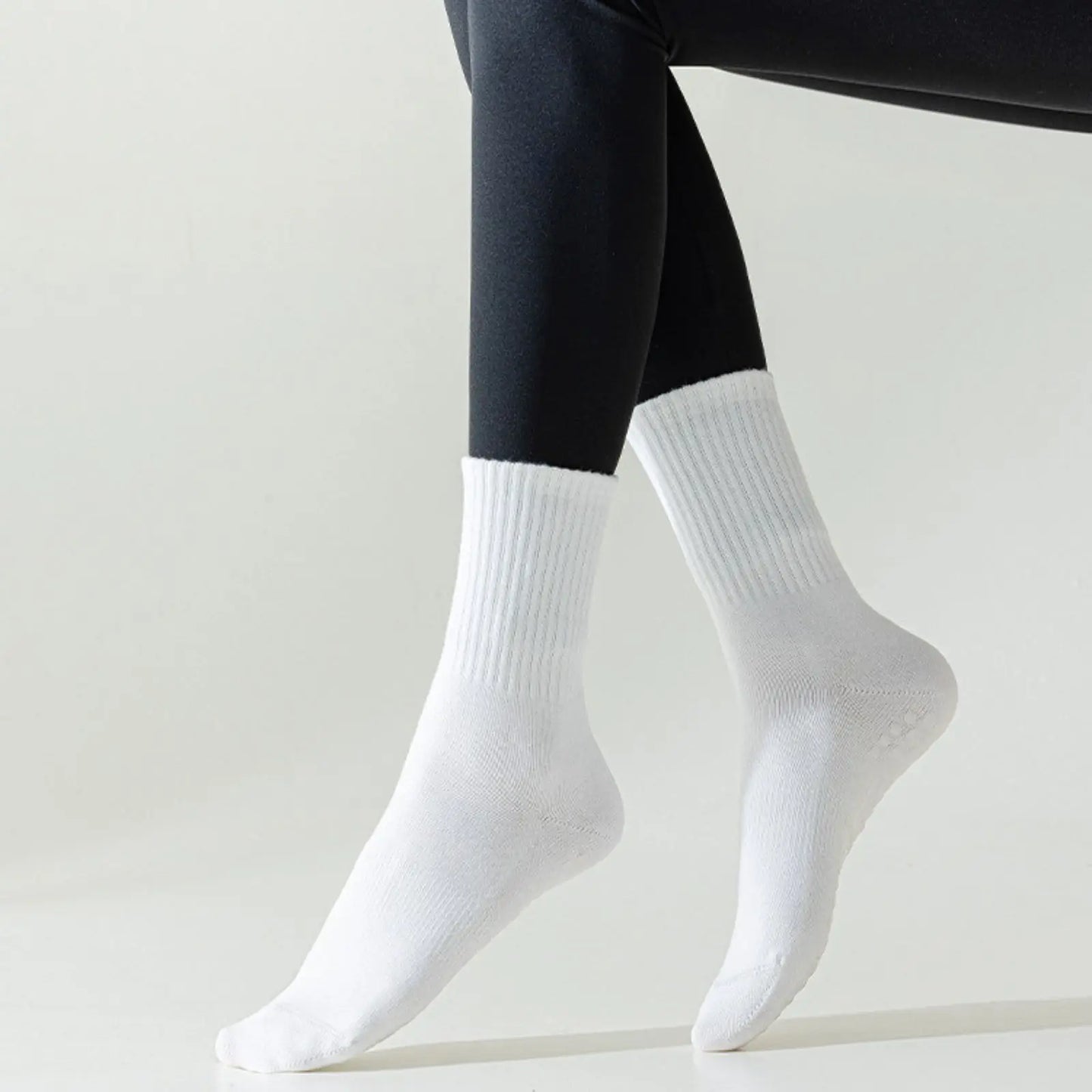 RMSWEETYIL 2 Paar Pilates Yoga Socken mit Noppen für Damen, rutschfeste Griffsocken für Tanz, Ballett, rutschfeste Übungs-Klebesocken für Damen