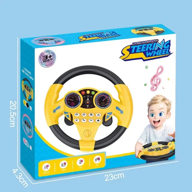 Kleinkind Glänzende Simulation Lenkrad Spielzeug Kinder Spielzeug Früherziehung Beifahrer Kinderwagen Lenkrad Sprachspielzeug