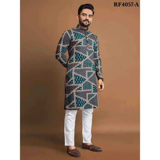 2025 Men Muslim Shirts Patchwork Neck Long Sleeve Vintage Men Clothing Islamic Arabic Casual Male Shirt Kaftan S-5XL INCERUN ﻿