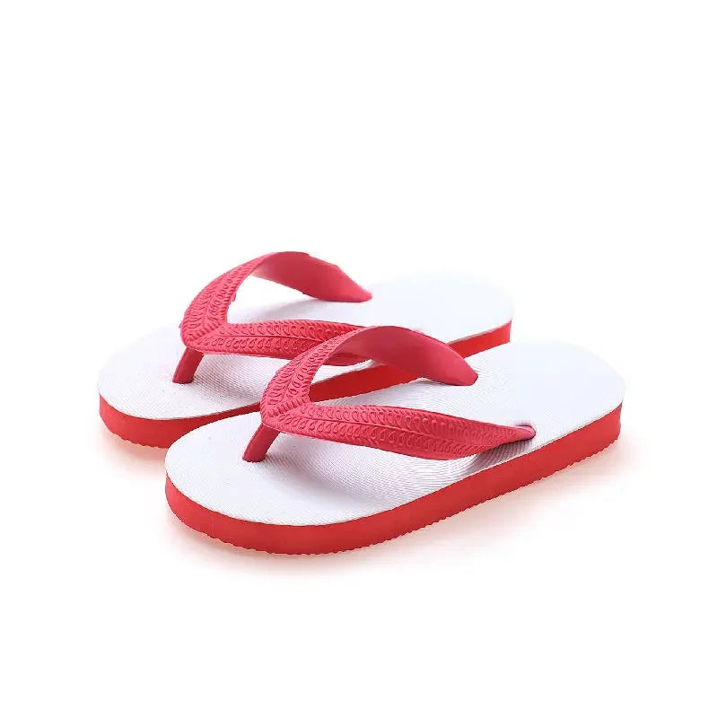 Tongs Enfant, Pantoufles d'Été, Tongs Décontractées Antidérapantes pour Garçons, Respirantes, Couleur Unie, Confortables pour la Plage