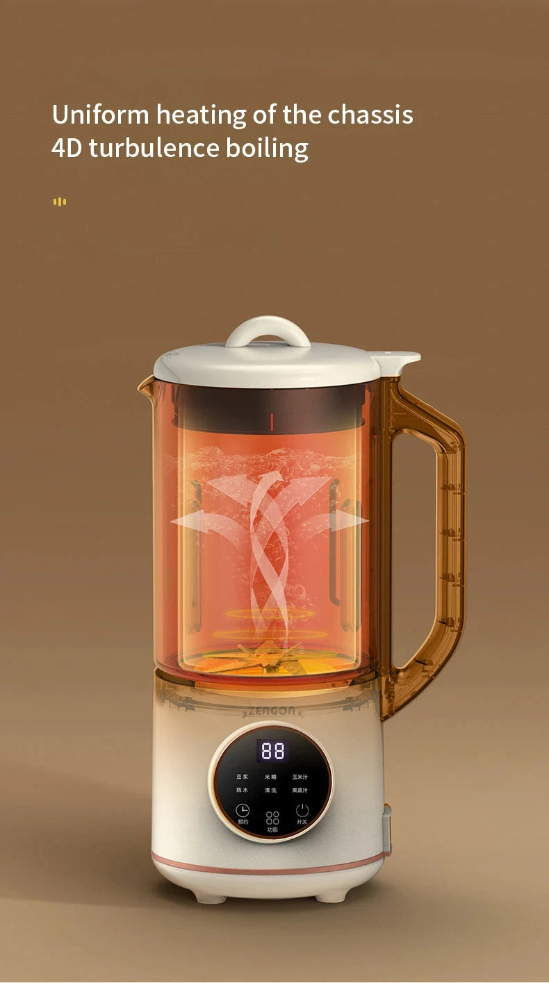 1.2L Soybean Milk Machine Electric Juicer Blender Mixer Soybean Milk Maker High Speed Blender Rice Paste Maker Breakfast Machine