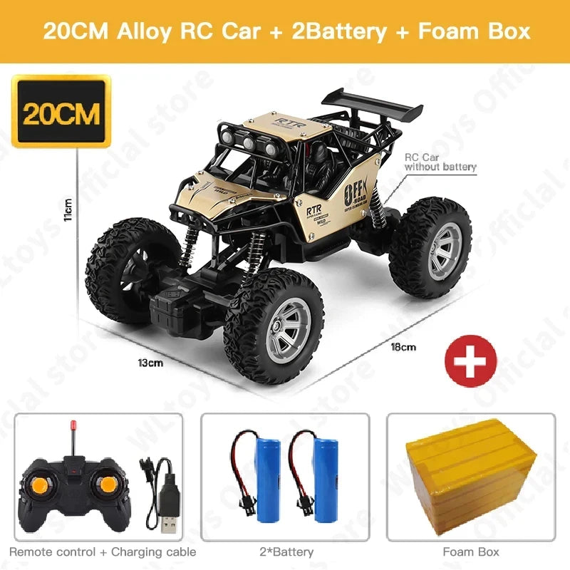 ZWN 1:12 / 1:16 4WD RC Auto mit LED-Lichtern 2.4G Funkfernsteuerung Autos Buggy Offroad-Kontroll-LKWs Jungen Spielzeug für Kinder