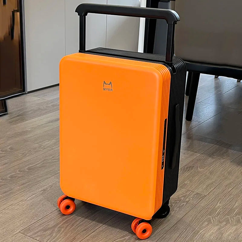 Valise PC KLQDZMS 20"24Inch, Grande capacité, Boîte d'embarquement, Valise à roulettes pour femme, Valise à code pour homme avec roues, Bagages roulants