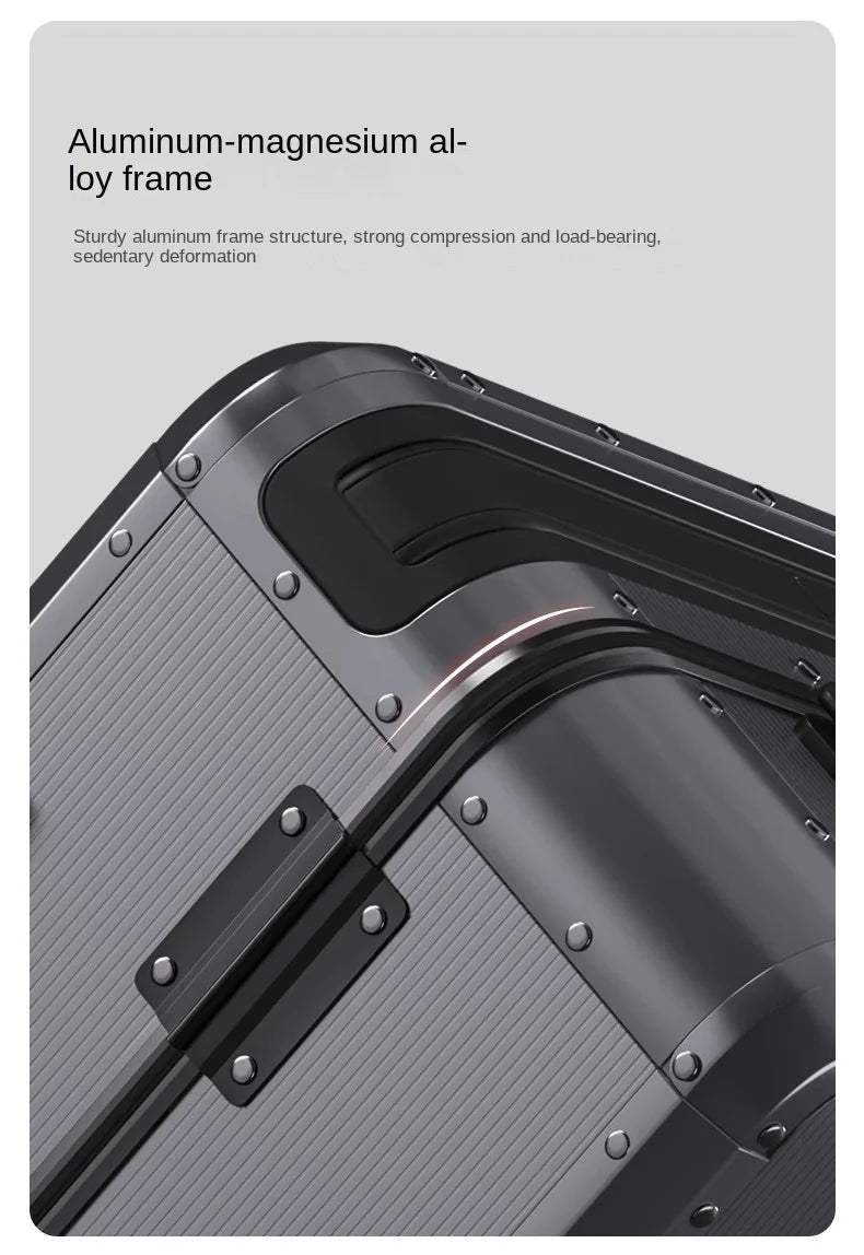 20/24 inch All aluminum-magnesium alloy Travel Suitcase Carry-On Luggage Trolley Case With Wheels Business Boarding Box