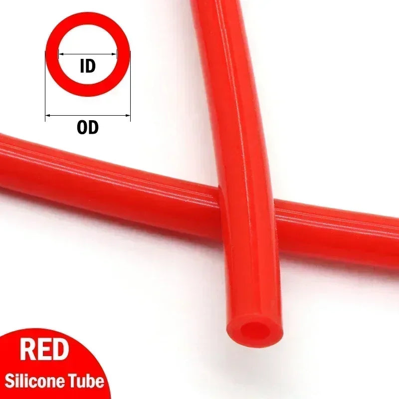 Tuyau en silicone coloré de 1m, ID 1 2 3 4 5 6 7 8 9 10 12 14 16 18 20 25mm, qualité alimentaire, flexible, pour boisson, conduite d'eau