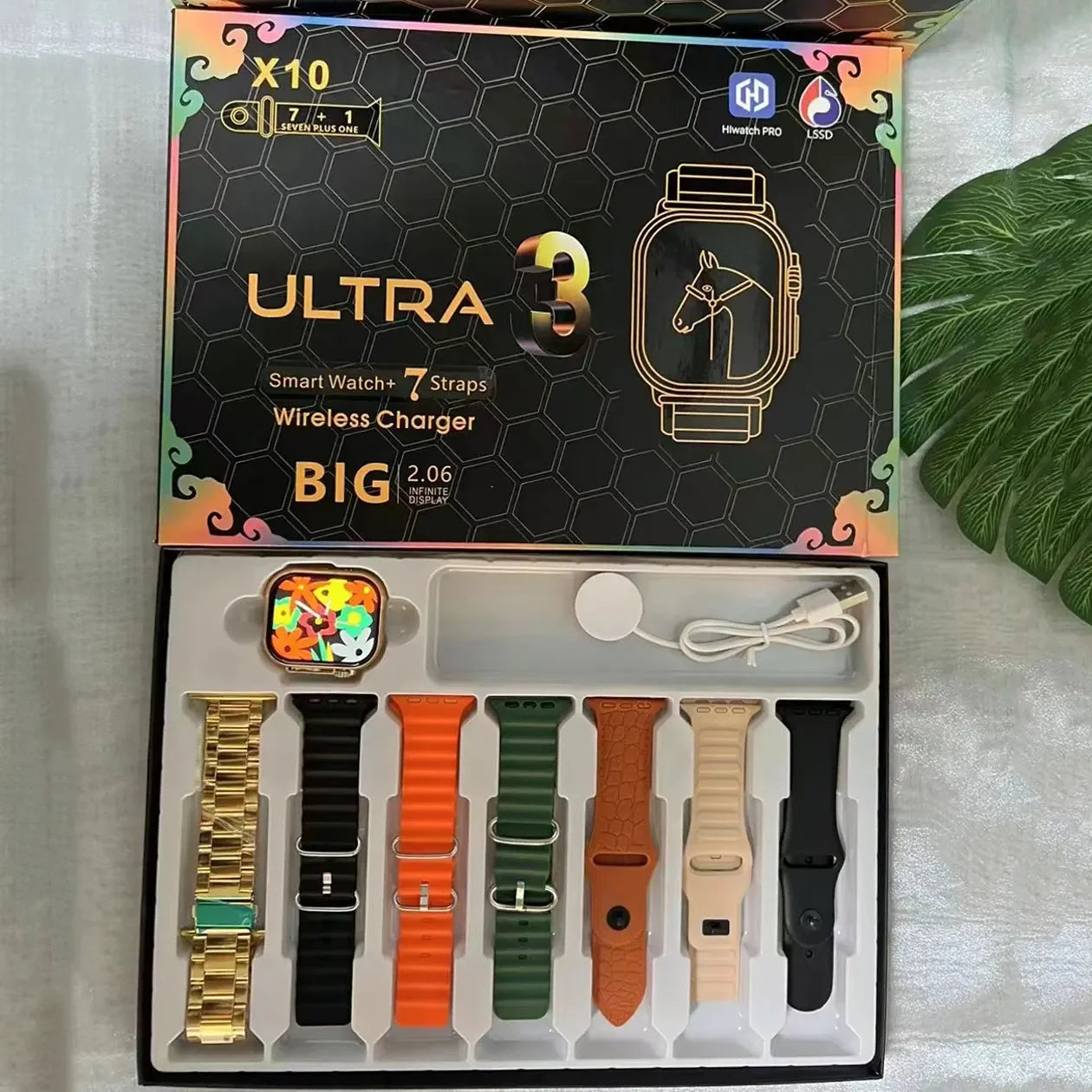 7+1 Smart Watch X10 Ultra 3 Sport Watch for men Women Bluetooth Phone Call SmartWatch DIY watch Faces Waterproof Smart Bracelet