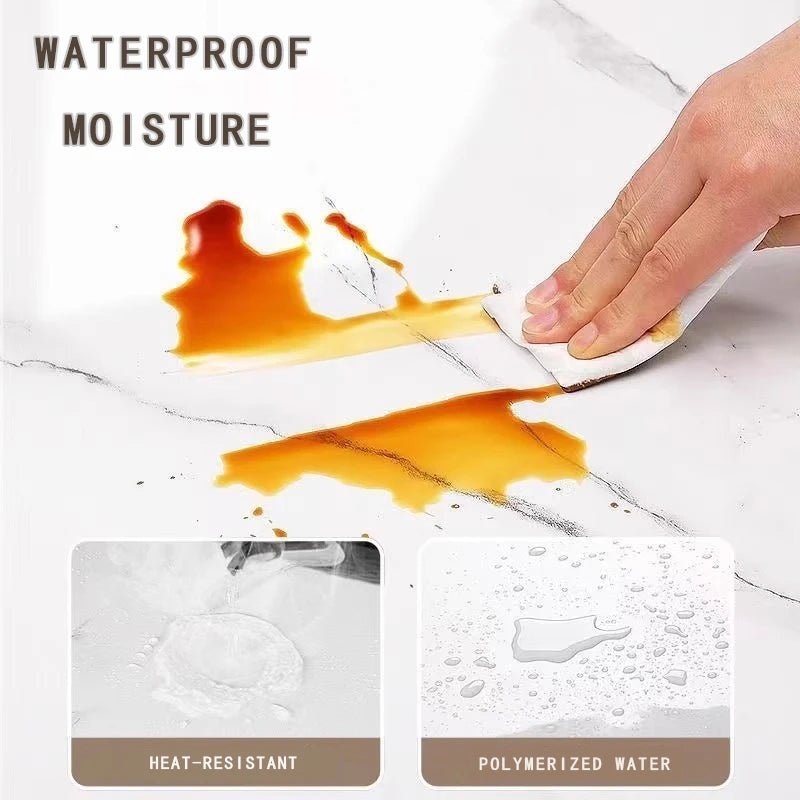 1 roll of 40cm self-adhesive marble imitation ceramic tile PVC wallpaper bathroom waterproof wall sticker bedroom wallpaper