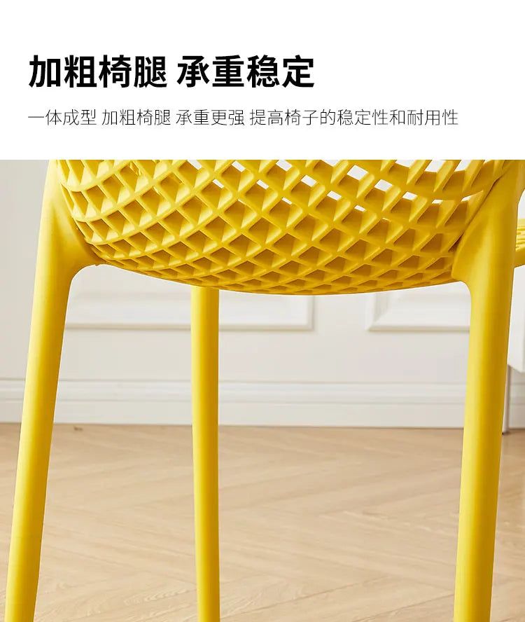 Outdoor-Kunststoff-Esszimmerstühle Nordisches modernes Design Esszimmerstühle Küche Schlafzimmer Sillas De Comedor Chaises Küchenmöbel