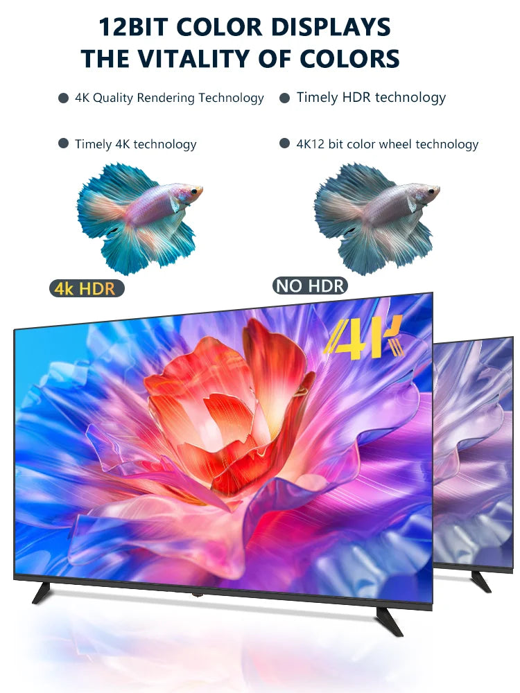 Smart TV Android 11 Version Globale, 32 Pouces, TV LED 4K UHD sans Cadre, WiFi Bluetooth Netflix YouTube Google Play HDR10