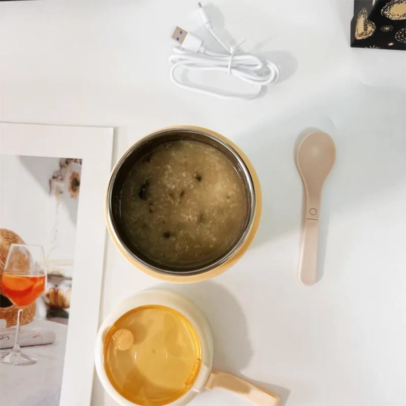 304 Edelstahl-USB-Becher mit konstanter Temperatur, steckbare Suppentasse, langanhaltende Isolierung nur für Studenten