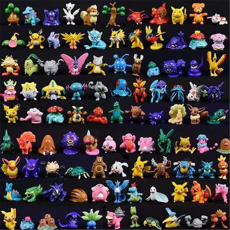 3-144 PCS Figure set Gift Box Christmas Gift Action Toys Genuine  Anime Figure Pokemon Toys For Children