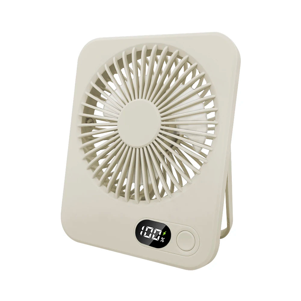 Mini ventilateur portable USB, ventilateur de bureau rechargeable, ventilateur de table pour bureau, ventilateur mural 5 vitesses, ventilateur de bureau, ventilateur portable pour étudiants, bureau, maison