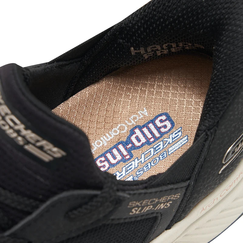 Skechers Femme Chaussures Baskets de Course Tendance Extérieur Légères Résistantes à l'Usure Chaussures Basses Décontractées 117627-BLK