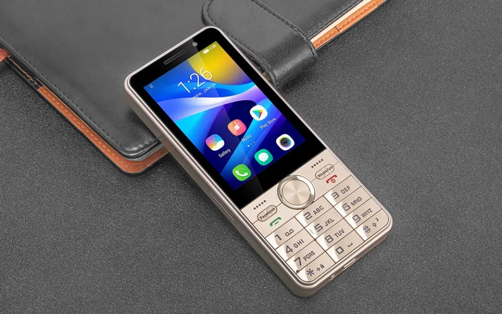 UNIWA HOPE XS17 4G Touch Screen Keypad Phone Android 8.1 Dual SIM Card 3.5 Inch 2GB RAM+16GB ROM 2500mAh Cellphone Whatsapp GPS