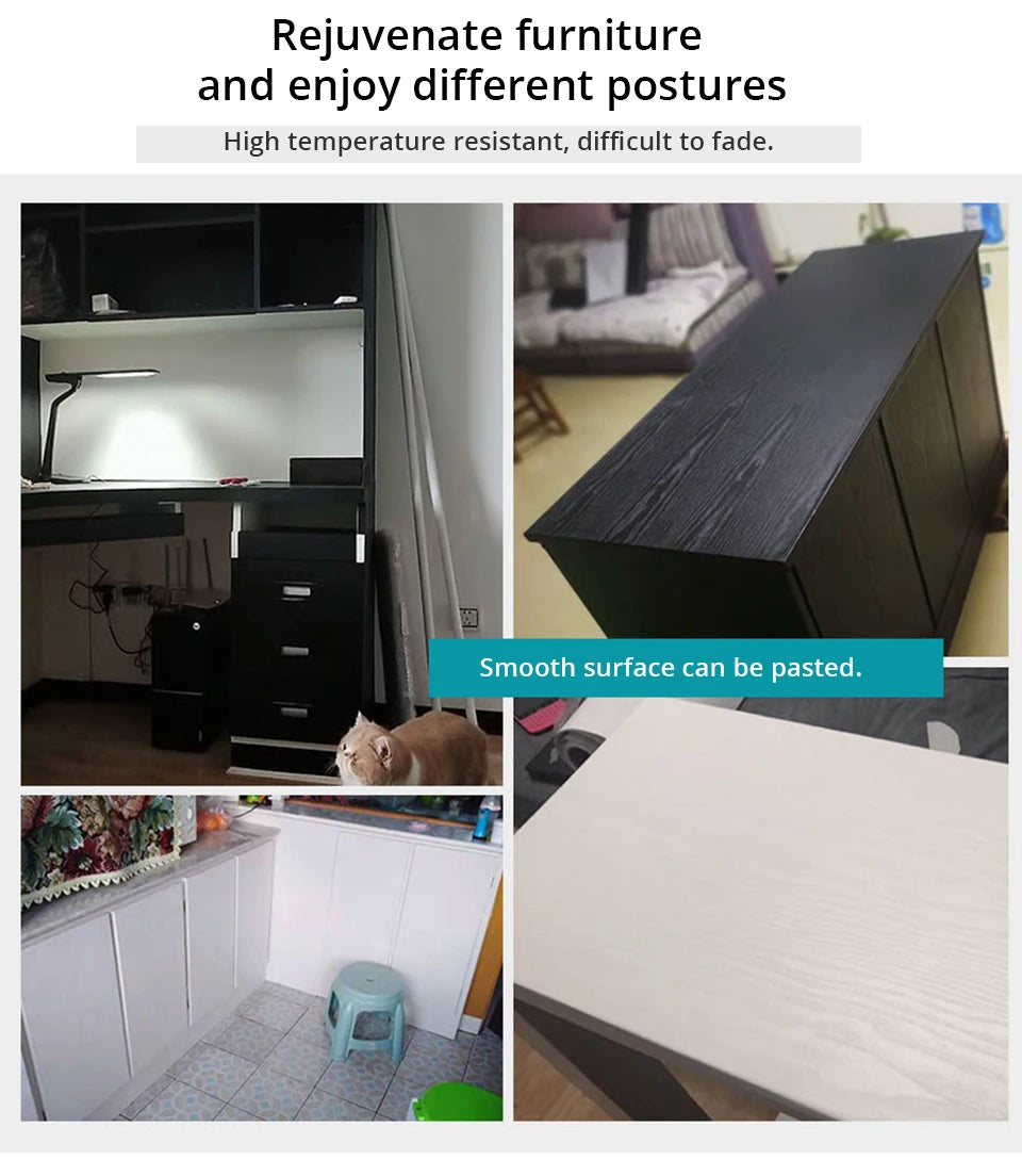 Autocollants de marbre en PVC, papier peint auto-adhésif, imperméable, résistant à la chaleur, pour comptoirs de cuisine, tables, meubles et armoires.