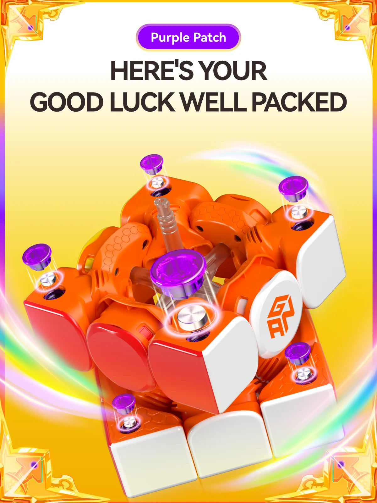 [JudyCube] GAN V100 Maglev UV 3X3 Magnetic Magic Cube Fidget Toys GAN V100 leap Year of the Horse Limited Edition Cubo Magico