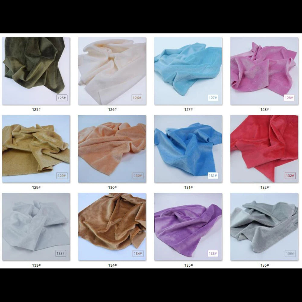 5mm plush fabric sales non elastic 45x50cm short hair plush fabric artificial fur polyester fiber DIY plush mink fabric