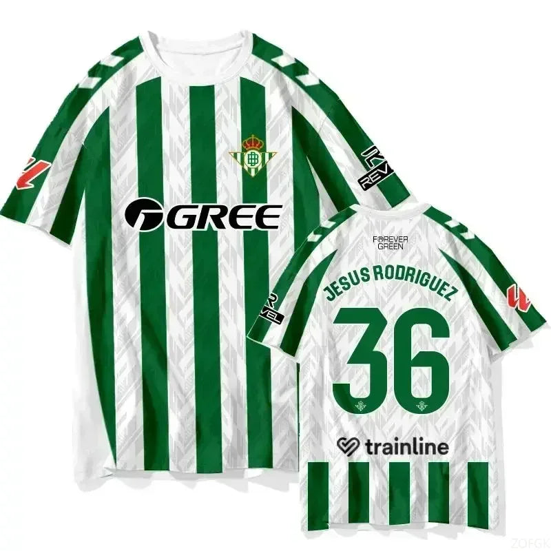 T-shirt d'entraînement de football estival, maillot de joueur de football pour adultes et enfants, vêtements de sport à séchage rapide, t-shirts Y2K décontractés, nouvelle col