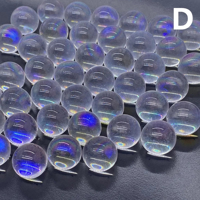 50 Stück 12mm Glasmurmeln Kugeln Charms Kugelautomat Hausdeko für Aquarium Vase Spielzeug für Kinder