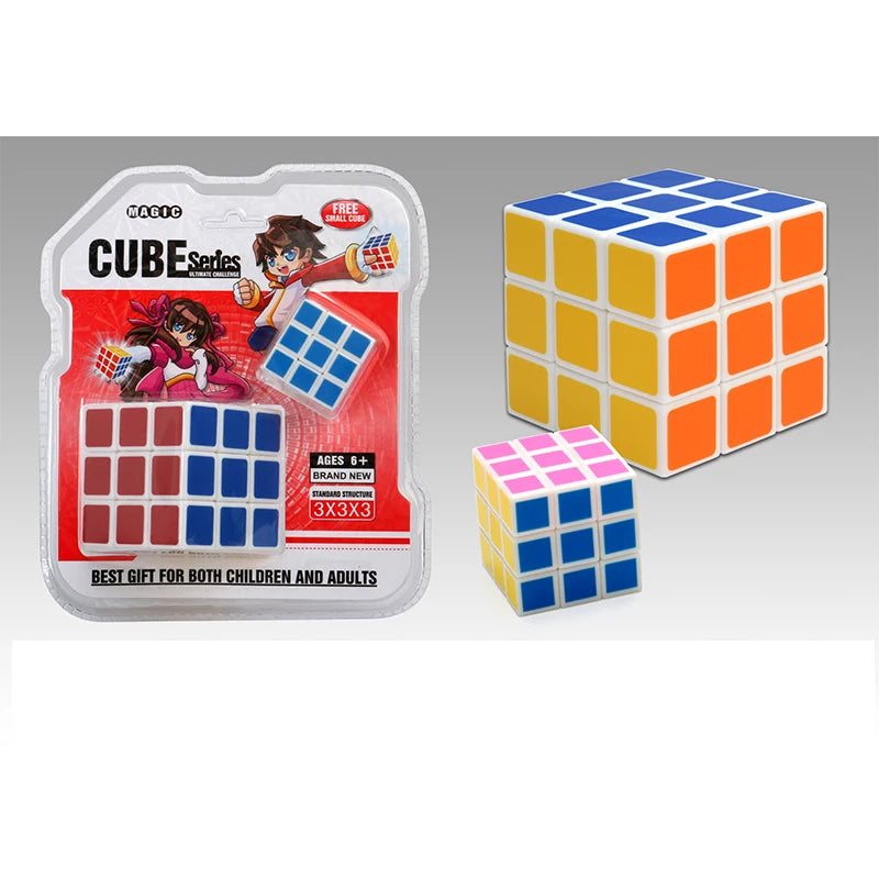 Yisheng Magic Cube 3x3 Puzzle Jouets Éducatifs Casse-tête en Fibre de Carbone Transfert Thermique Cubes Couleurs Macaron Bonbon Cadeau pour Enfants
