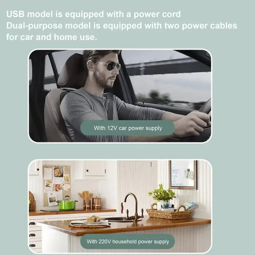 6L Auto Mini Kühlschrank Schönheitskosmetik Maske Make-up Hautpflege Kühlschrank Halbleiter USB Beheizter Kühl-Dormitory-Kühlschrank
