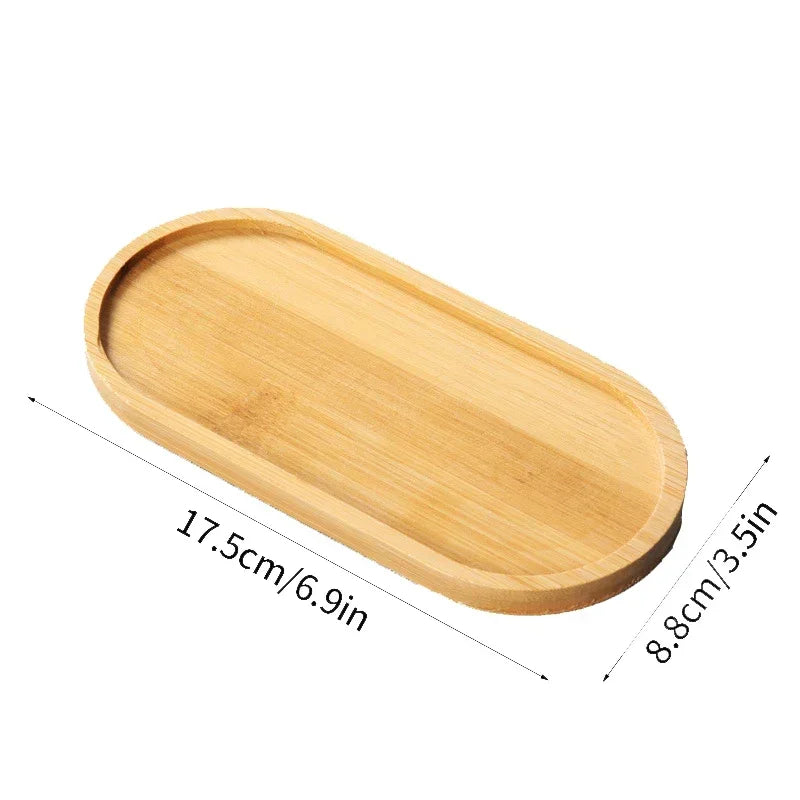 Multi Bambus Tablett Holzuntersetzer Blumentopfuntersetzer Tassenuntersetzer Untersetzer Teller Küchen Deko Teller Kreativer Untersetzer Kaffeetassenmatte