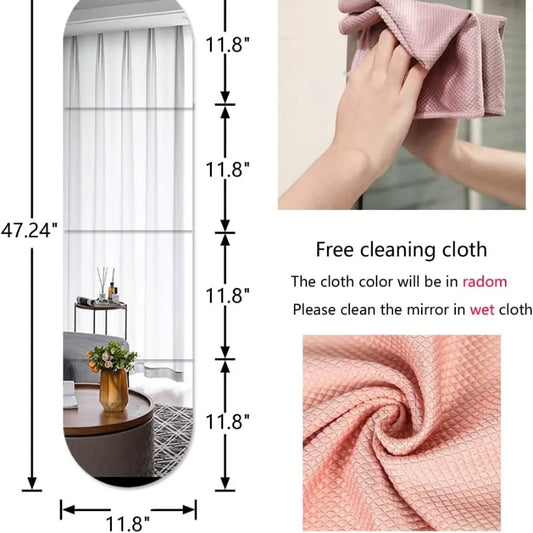 4/8pcs Carreaux de miroir acrylique auto-adhésifs flexibles, non en verre, feuilles de miroir de sécurité, autocollants muraux incassables, décoration intérieure