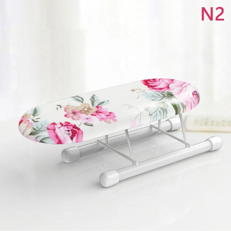 Folding Mini Ironing Board with Folding Legs Portable Household Clothes Ironing Rack Home Supplies Heat Resistant Ironing Cover