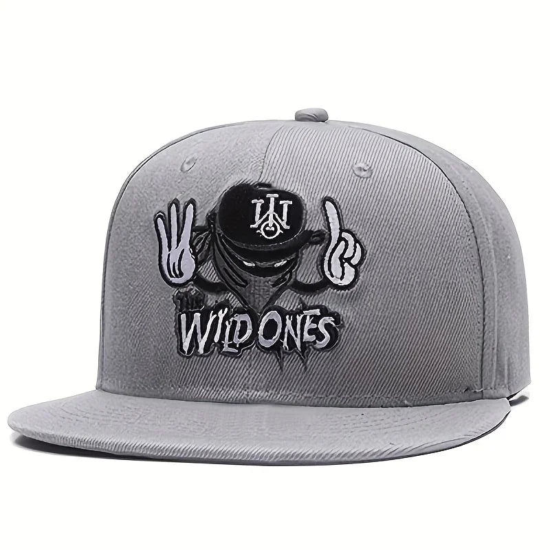 Casquette de baseball brodée de dessins animés de mode, casquette universelle pour hommes et femmes, casquette de hip-hop tendance, chapeaux de sport de plein air
