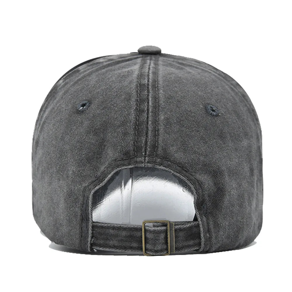 Casquette de baseball brodée pour femmes et hommes, nouvelle casquette de soleil unie printemps-été, casquettes de sport rétro lavables, casquette de pêche hip-hop