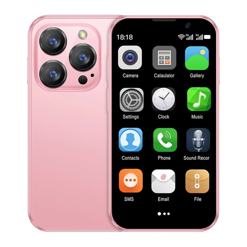 Mini Smartphone SERVO 16SE 16 Go ROM Android 9.0 Wifi Double SIM Veille Play Store 3G WCDMA Petit Téléphone Portable Intelligent 3.0" Nouvelle Version