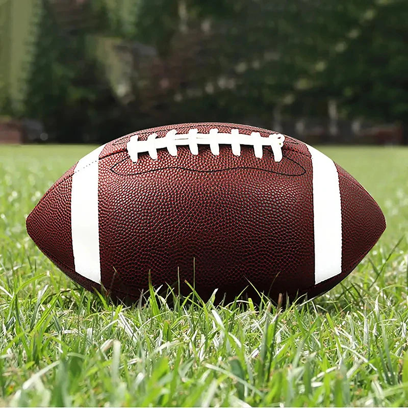 21cm/8.5Inch 16p Eco-Friendly PVC Rugby Inflatable American Football Children's Leather Ball Indoor and Outdoor Sport Supplies
