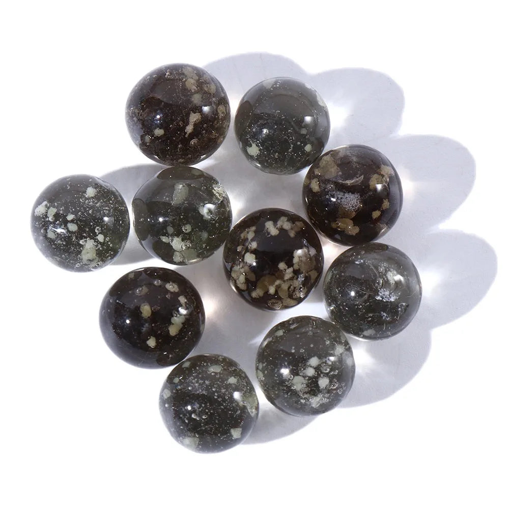 10 pièces/paquet Billes en verre lumineuses dans l'obscurité Billes en verre non poreuses Bille en verre pour aquarium 10 pièces/paquet 16 mm