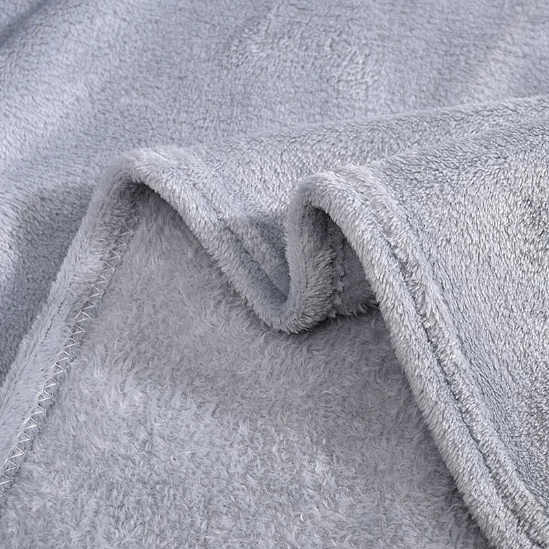 Weiche warme Decken für Betten Winter warm Korallensamt einfarbige Sofadecke Tagesdecke Winterkariodecken Winterlaken Tagesdecke