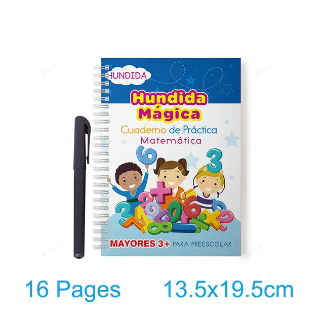 Sank Magic Practice Deutsch Übungsbuch Stift Spanisch Kalligraphie Für Kinder Kostenloses Abwischen Englisch Französisch Wiederverwendbares Schreiblernbuch Kostenloser Versand