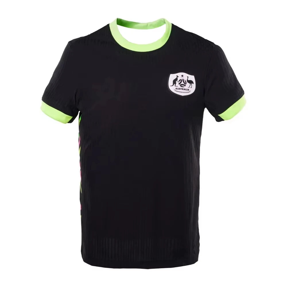 2025 Australia Home Away Football Jersey Men T Shirt 3D Printed Youth Kids Soccer Training Uniform Quick-drying Tee Men Clothing
