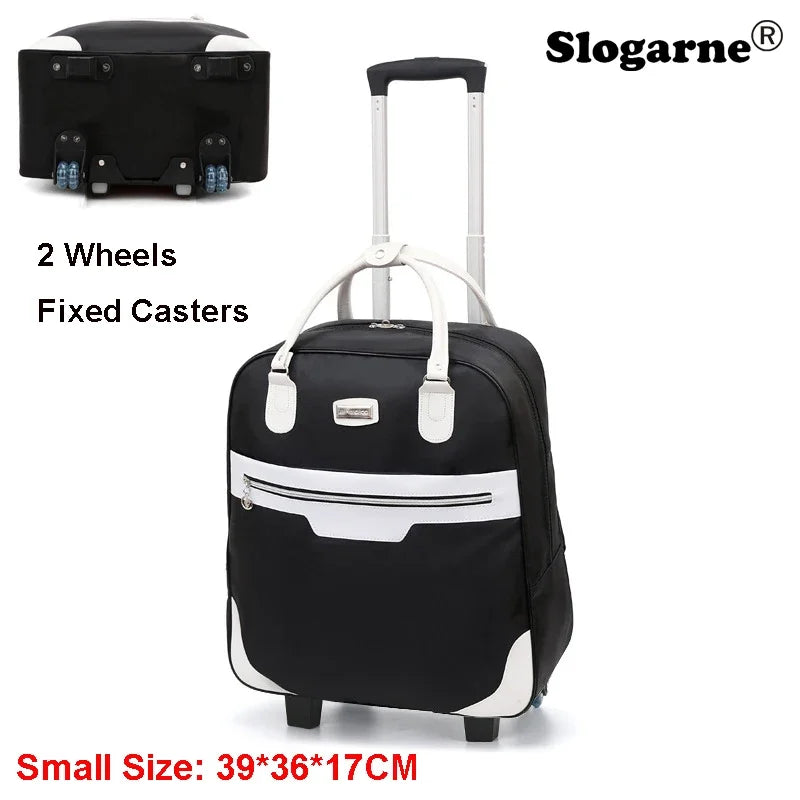 Fashion Rollkoffer Damen 4 Räder Spinner Reisetaschen Herren Geschäftsreise-Taschen Oxford-Koffer Wasserdichte Trolleys