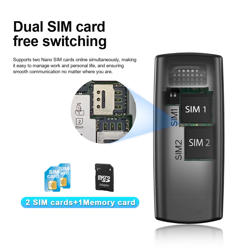 SERVO BM01 Mini Handy Magische Stimme Kurzwahl Bluetooth-Einwahl Anrufaufnahme 2 SIM Standby 2G GSM Kleines Ersatzhandy