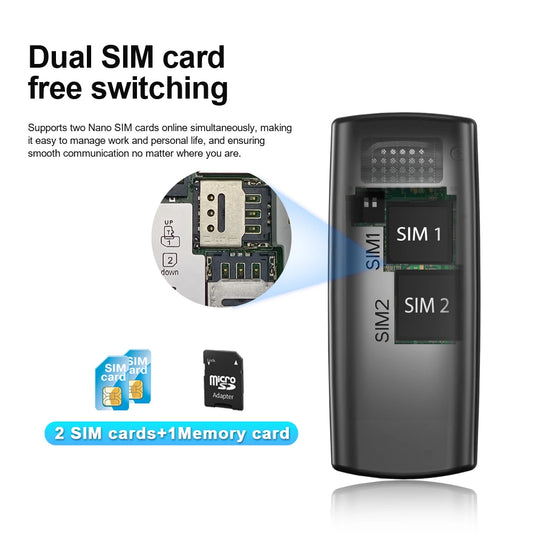 SERVO BM01 Mini Handy Magische Stimme Kurzwahl Bluetooth-Einwahl Anrufaufnahme 2 SIM Standby 2G GSM Kleines Ersatzhandy