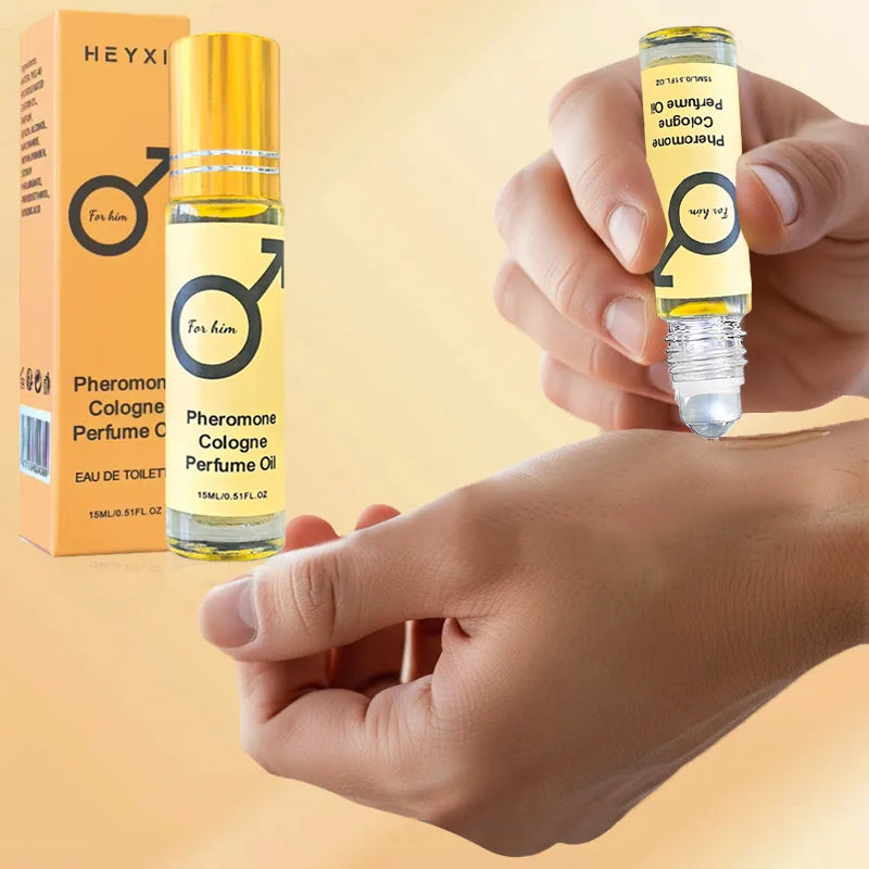 Pheromon-Kölnischwasser-Parfümöl, langanhaltender Duft für Männer und Frauen, tragbar für unterwegs, Parfüm für romantische Atmosphäre