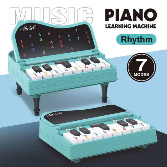 Ein tragbares Mini-Desktop-Klavier mit Lichtern, Musik, elektronischer Tastaturrhythmus und einer Spielkonsole zum Absolvieren von Levels; ein Montes