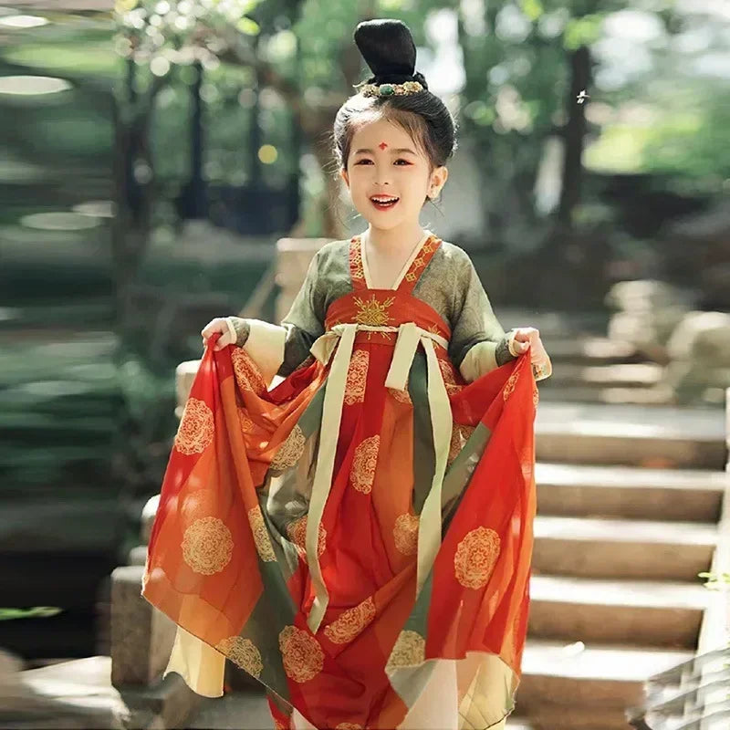 Robe chinoise Hanfu moderne pour fille, tenue d'Halloween de fée, Vêtements pour enfants, Vestidos, Costume traditionnel de Cosplay, Robes pour filles