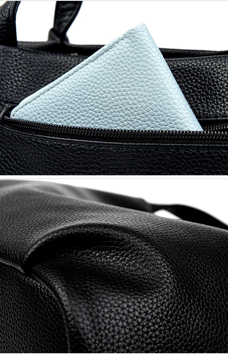 Damen Handtaschen aus weichem Leder Luxus Designer Handtasche Einfarbig Damen Schulter Umhängetasche und Geldbörse Pendler-Tasche