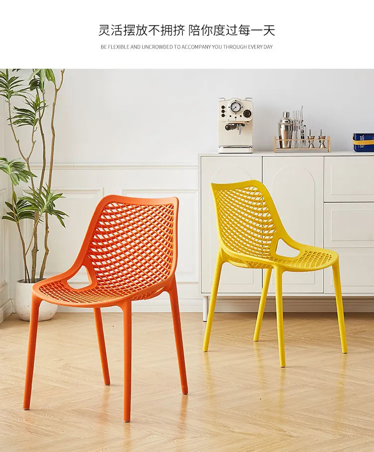 Outdoor-Kunststoff-Esszimmerstühle Nordisches modernes Design Esszimmerstühle Küche Schlafzimmer Sillas De Comedor Chaises Küchenmöbel