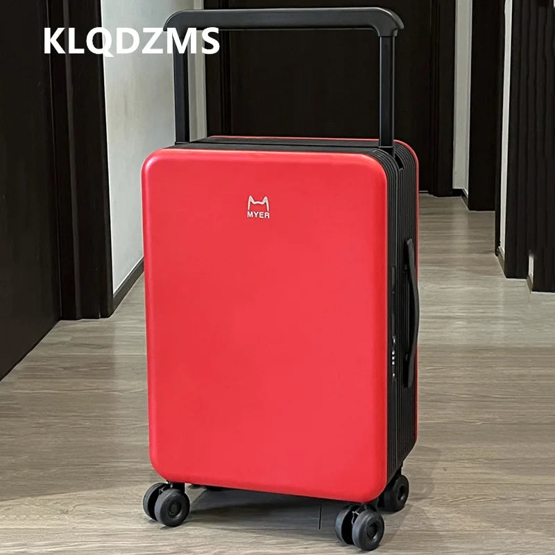 Valise PC KLQDZMS 20"24Inch, Grande capacité, Boîte d'embarquement, Valise à roulettes pour femme, Valise à code pour homme avec roues, Bagages roulants