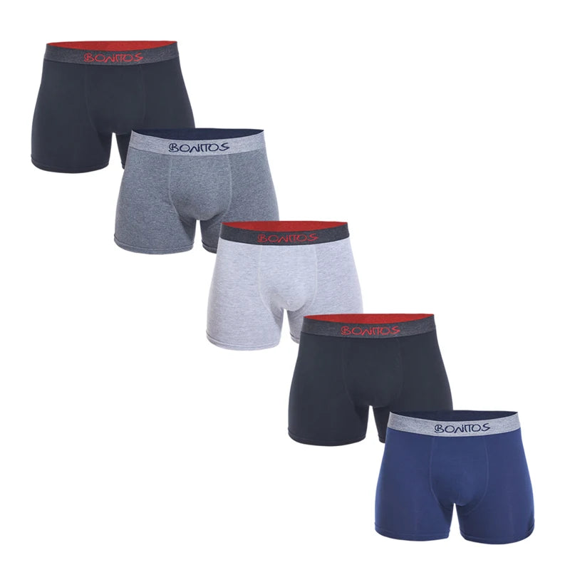 5 Stück Herren Slips Baumwolle Boxer Sexy Herren Boxershorts Unterwäsche Shorts Lose Herren Boxershorts Set Familienunterwäsche Marken