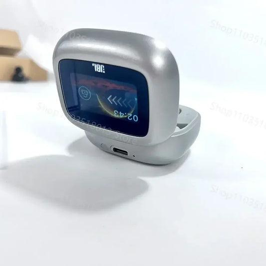 JBL Live Beam 3 True Wireless Bluetooth Kopfhörer Noise-Cancelling Headset mit LED Smart Display Ladebox