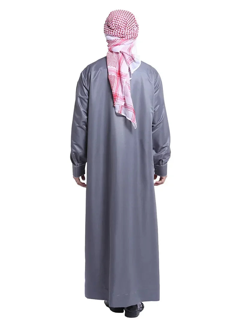 Eid Ramadan Arab Robe Men Saudi Caftan Jubba Thobe Kaftan Middle East Islam Clothes Muslim Abaya Dubai Dress Djellaba Dishdasha