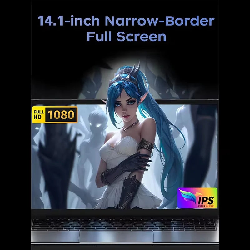 Ultradünner 14,1" Windows 11 Laptop Computer Intel Core i9 10980HK Gamer Laptop 16GB RAM 1TB SSD Laptops 1920*1080P Notebook PC